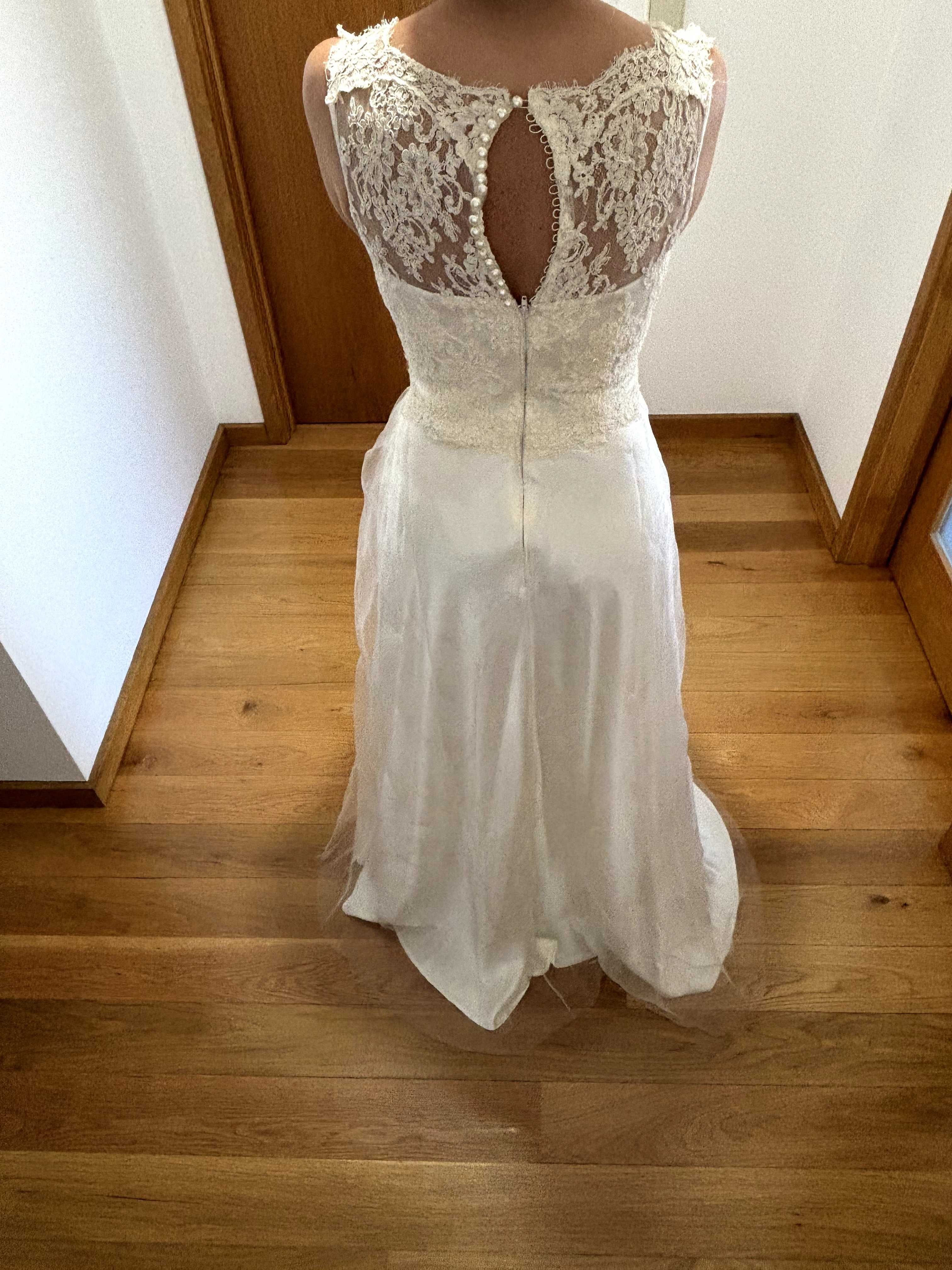 Vestido de noiva novo alta costura Made in Italy