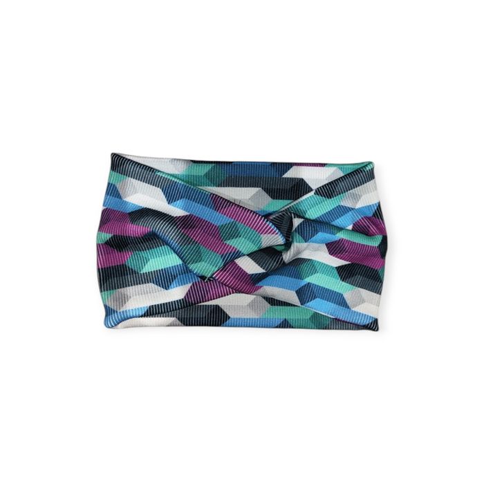 Szeroka opaska przeplatana na głowę turban dla dziewczynki uniwersalny