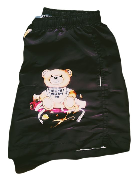 Spodenki Szorty Kąpielowe Plażowe Moschino czarne