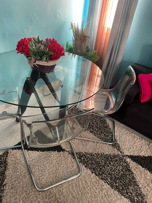 Mesa de vidro ( sala ou Jantar )