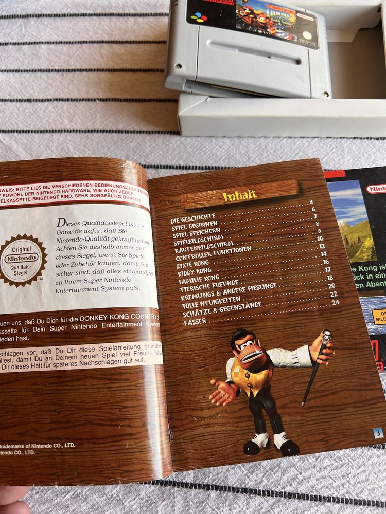 Gra Donkey Kong Country 3 Super Nintendo PAL version SNES