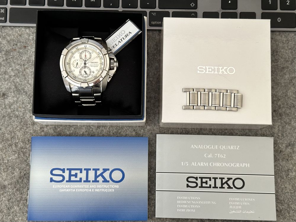 Seiko Velatura em aço - Excelente estado