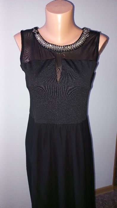 długa sylwestrowa sukienka, na studniówkę, wesele