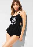 B.P.C czarne tankini z nadrukiem 42.