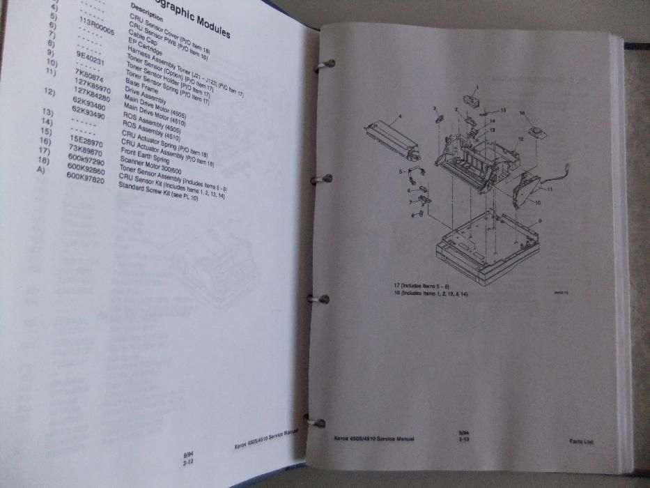 Impressora Laser Xerox 4505 a funcionar.