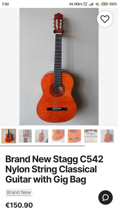 Guitarra clássica Stagg c542
