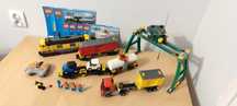 Lego City 7939 Pociąg towarowy Suwnica Wagony Lokomotywa Elektronika