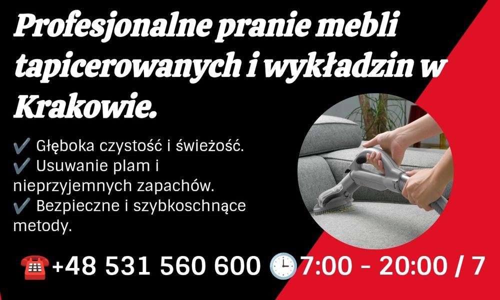 Profesjonalne czyszczenie mebli tapicerowanych i wykładzin