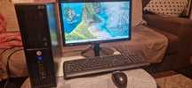 Zestaw komputerowy HP monitor Samsung klawiatura i mysz Windows 11