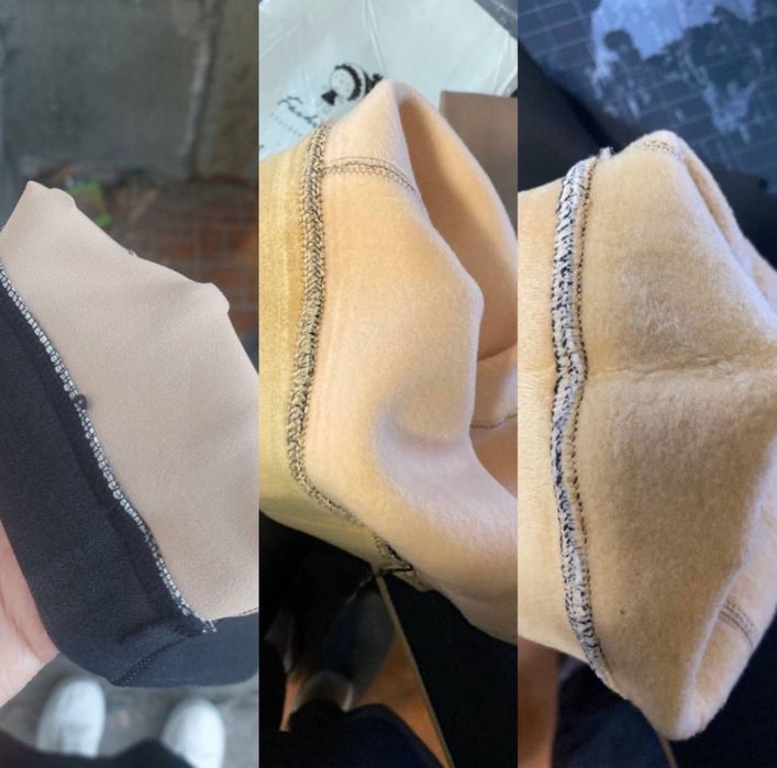 Колготи утеплені на хутрі, флісі, з ефектом голих ніг