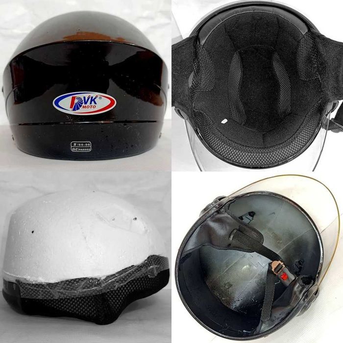 Шлем мотоциклетный открытый 55-56р. в хорошем состоянии.