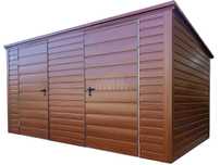 Schowek domek ogrodowy 4x2,5m 2x drzwi drewnopodobny dach spad  TS969