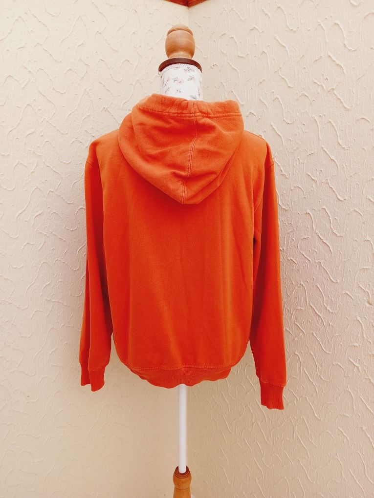 Sweat-shirt com capuz - laranja - M - C&A