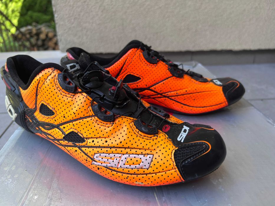 Buty szosowe SIDI Shot 42 (wkładka 26,5 cm) – fluo orange/black