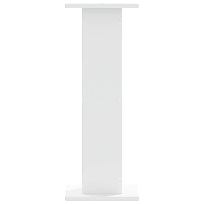 vidaXL Podstawki pod głośniki, 2 szt., białe, 30x30x80 cm