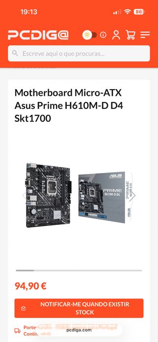 Motherboard Asus H610M-D D4