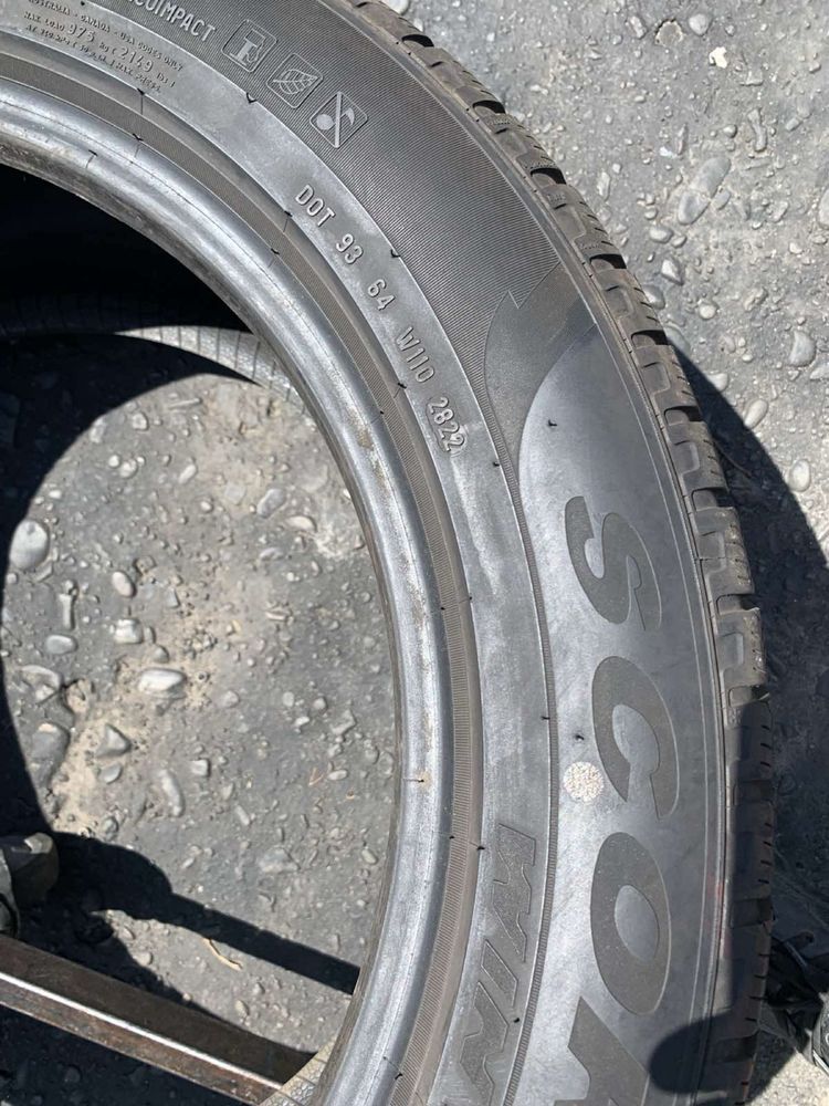 Шини 255/50 R19 пара Pirelli  2022p зима 7,4мм