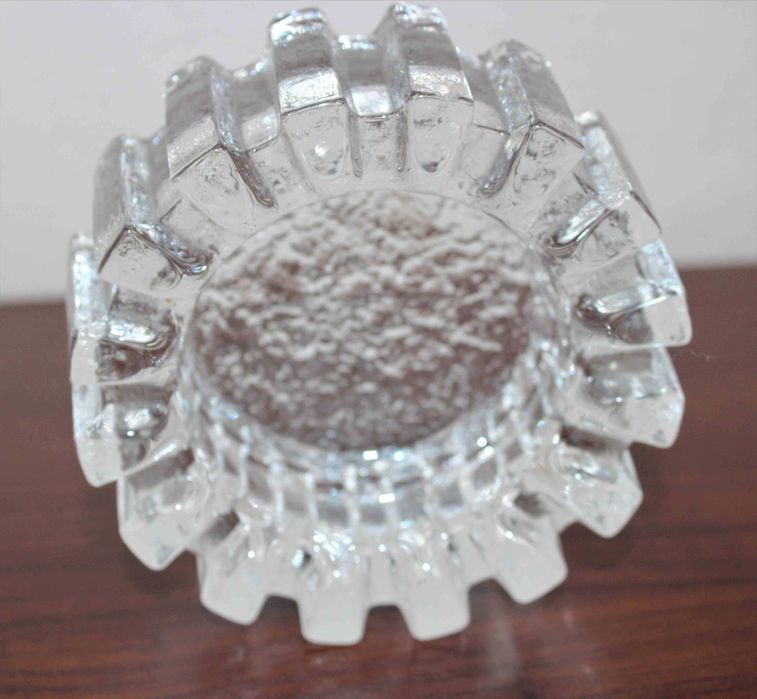 Popielniczka,szkło ASHTRAY, Pukeberg, Szwecja, lata 70