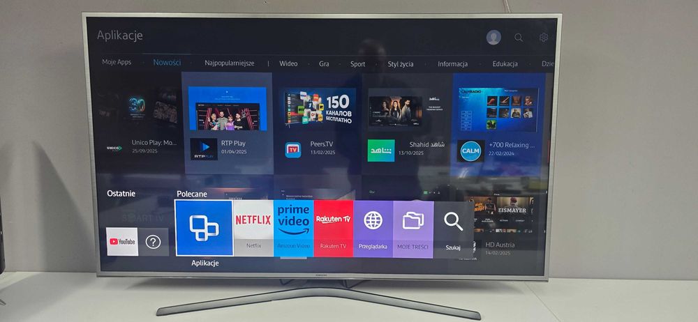 SAMSUNG UE55JU6850 Smart Tv 4K 6 Miesięcy Gwarancji