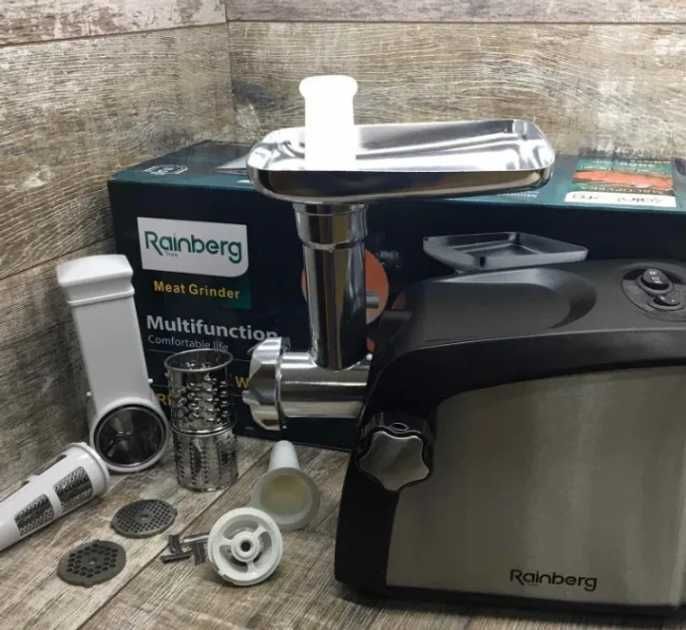 Електрична м'ясорубка із соковижималкою Rainberg RB-673 3000 Ватт