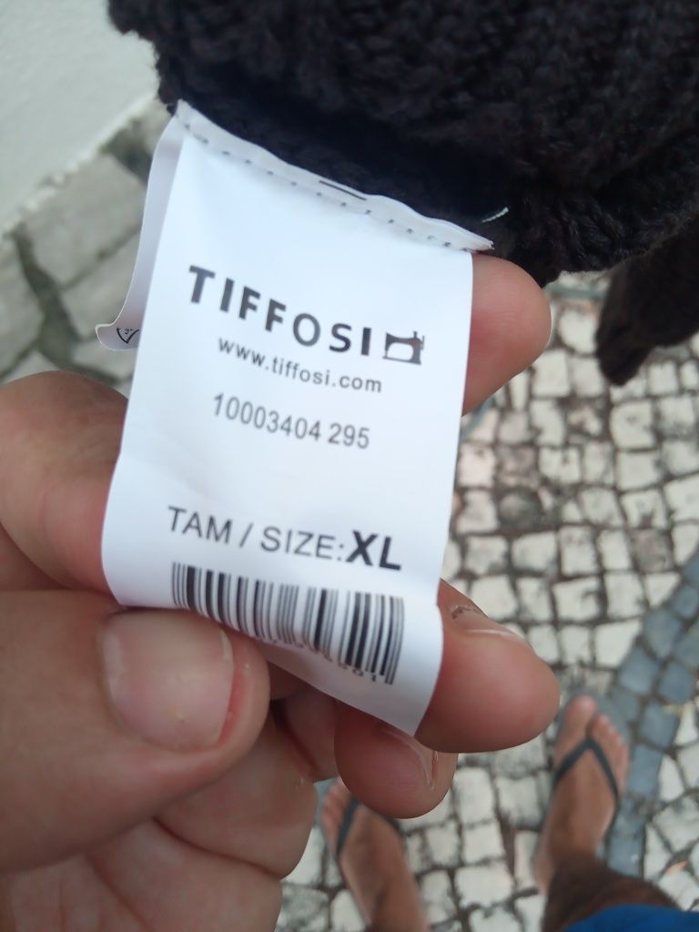 Camisola malha TIFFOSI XL 100% algodão