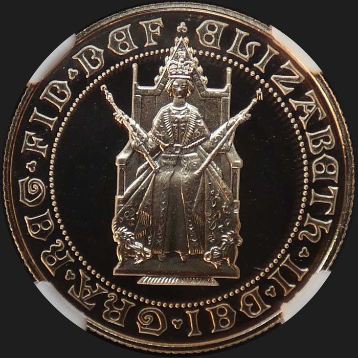 1989 £2 Libra Ouro Proof 500 Anos PF69UC