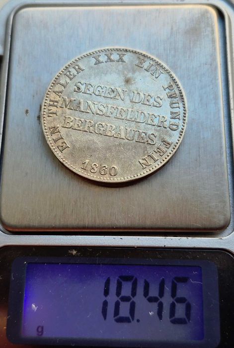 Пруссія 1 талер 1860 р. срібло