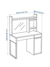 Biurko Micke Ikea + krzesło Ikea