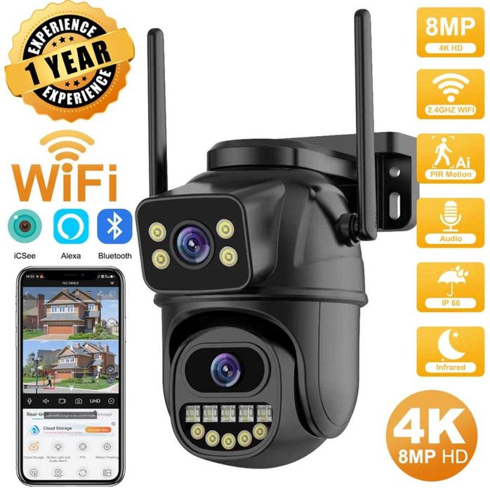 Акція! камера Anbiux A33H Wi-Fi 8МП 4K PTZ з двома об'єктивами