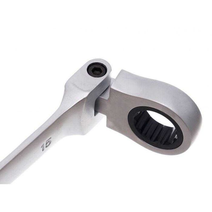 Набір ріжково-накидних ключів з тріскачкою шарнірні Silver 12шт 8-19мм