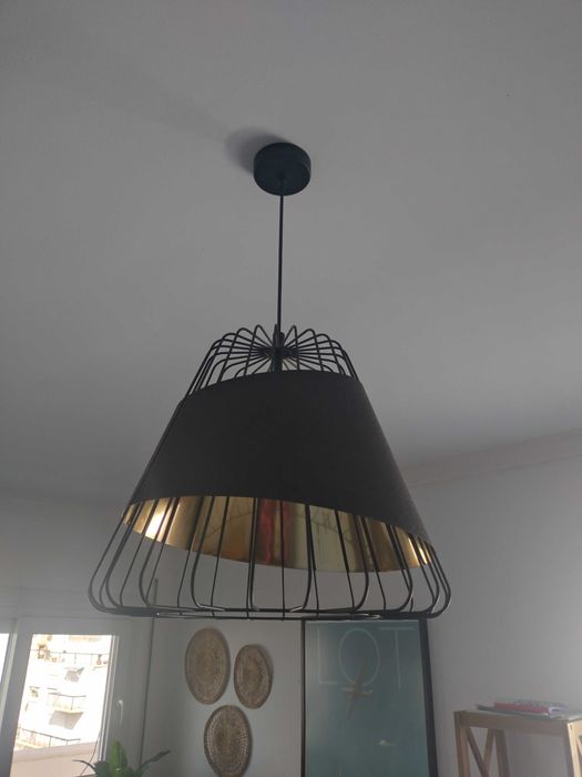 Conjunto de luminárias de teto