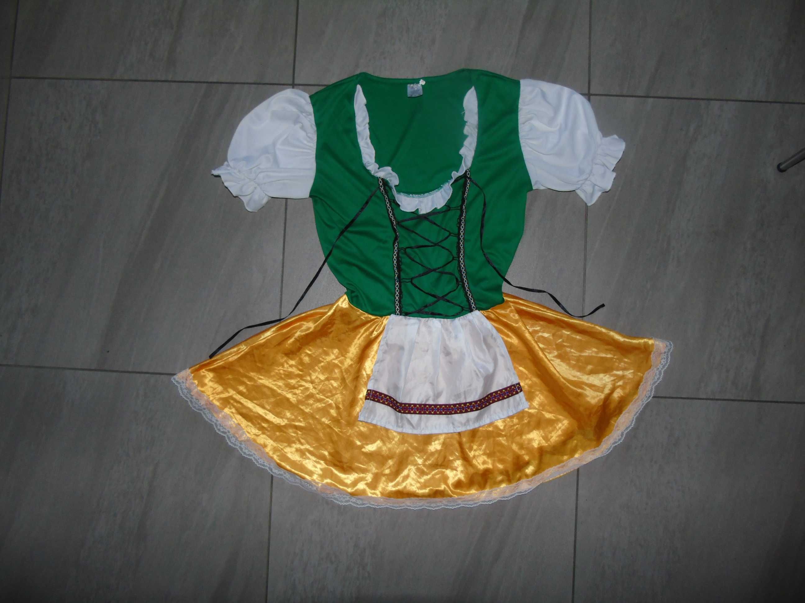 strój bawarski sukienka na Oktoberfest  L dla dorosłych