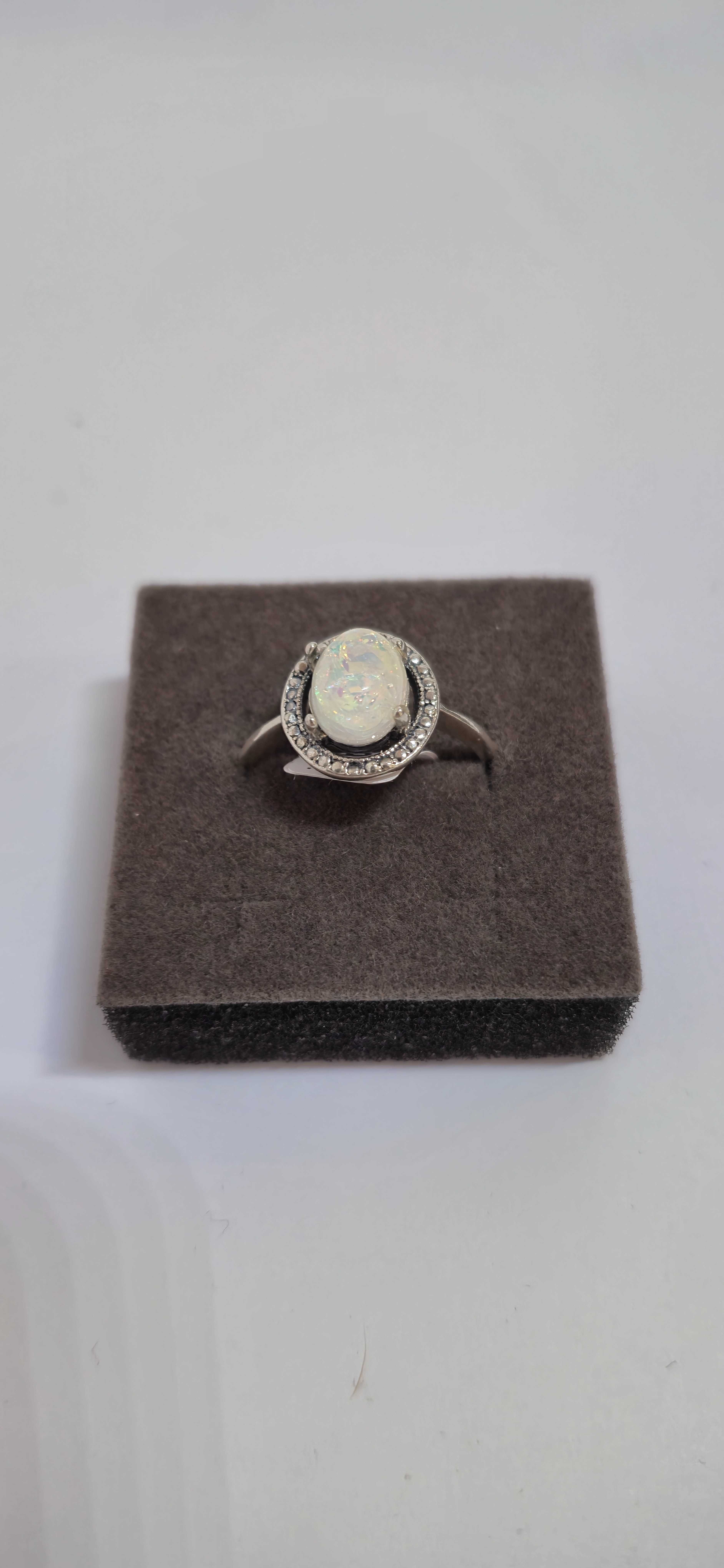 ***Srebrny Pierścionek - Opal *R:23* Komis Easy Cash***