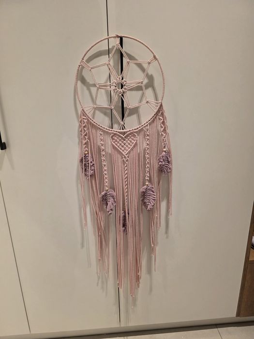 Łapacz snów brudny róż