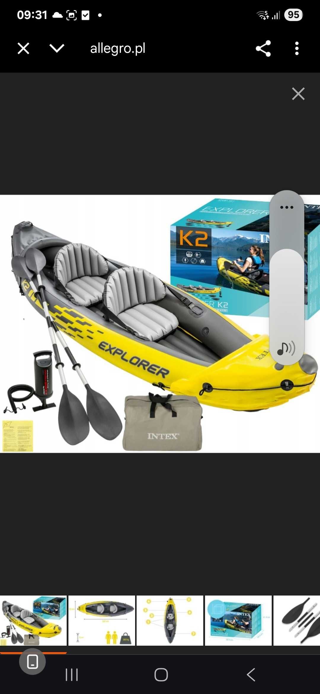 kajak dmuchany Intex Explorer k2