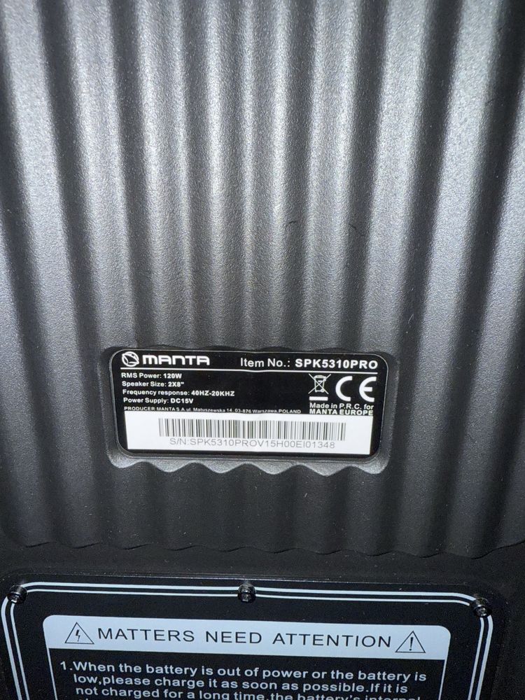 Głośnik Manta SPK5310PRO