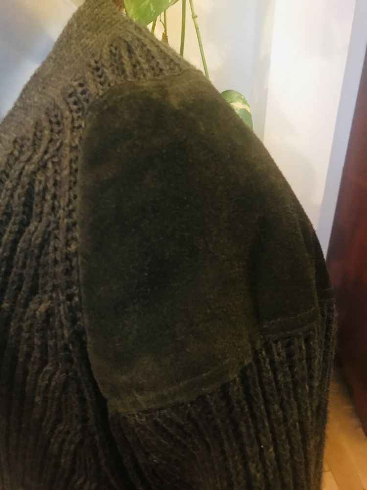 Niffi sweter męski kardigan Anglia wełna XL