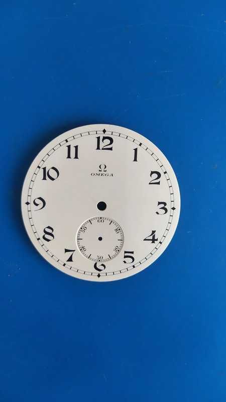 OMEGA,porcelanowa tarcza,zegarek kieszonkowy,antyk