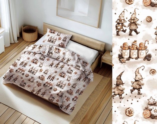 Nowa pościel 140x200 cm z motywem świątecznym zimowym /różne wzory