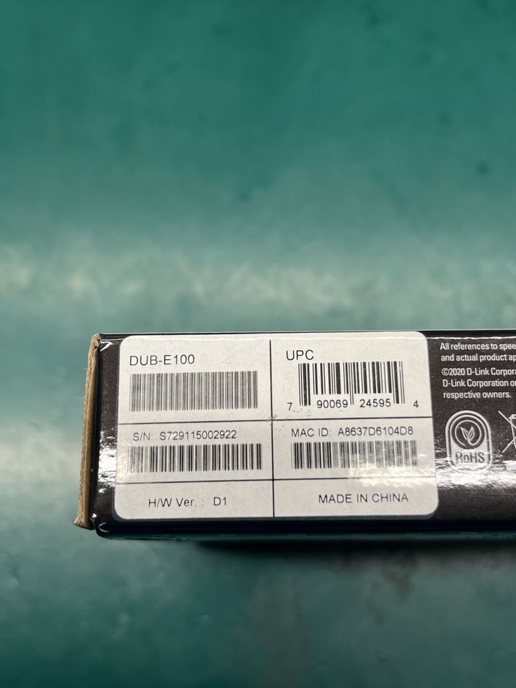 Adapter sieciowy RJ45 USB D-Link DUB-E100 nowy