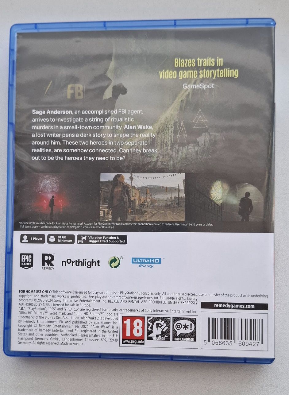 Alan Wake 2 ps5 pl
