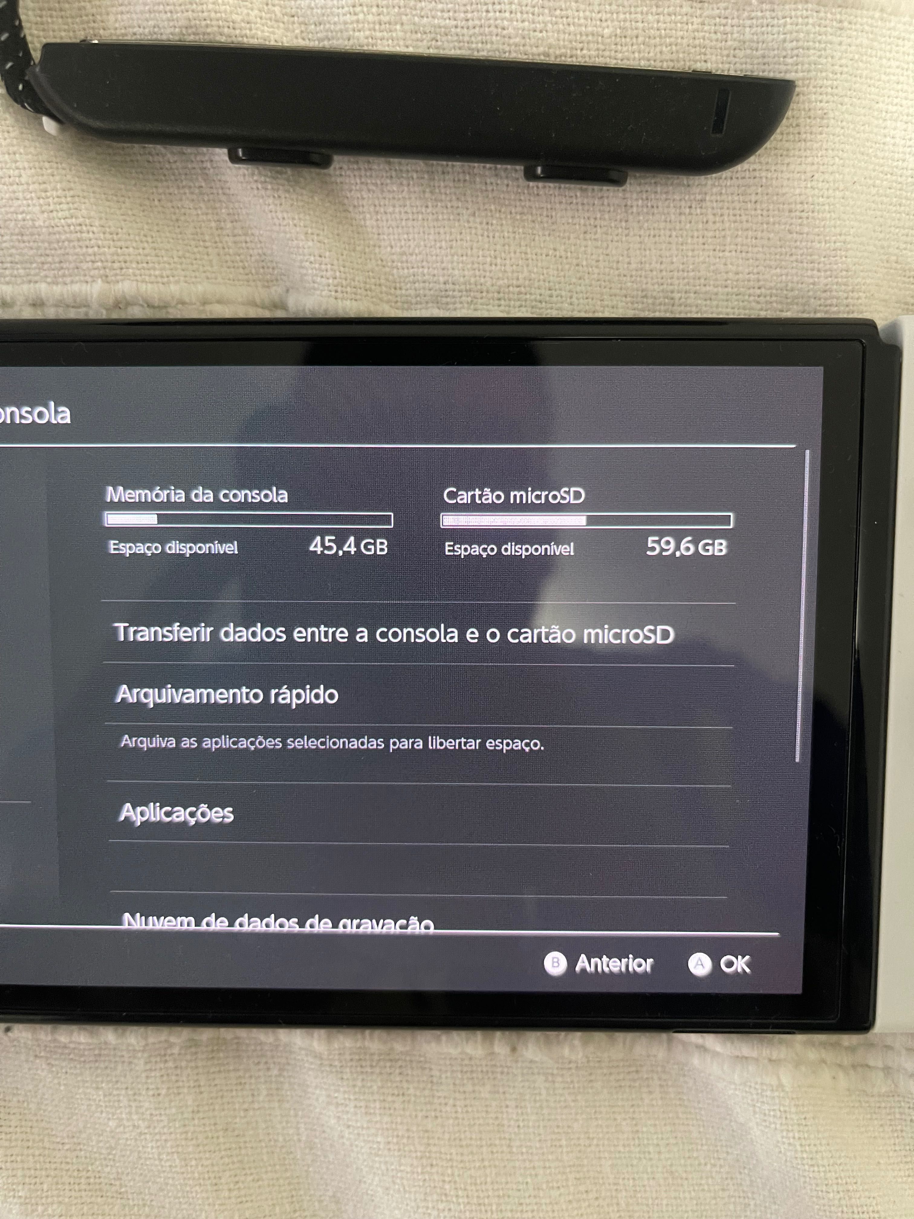 Nintendo switch OLED (branco) + micro SD 128GB