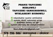 Pranie tapicerki meblowej, samochodowej, wykladziny biurowej