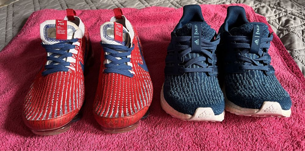 Nike Air Vapormax 3,Adidas ultraboost.