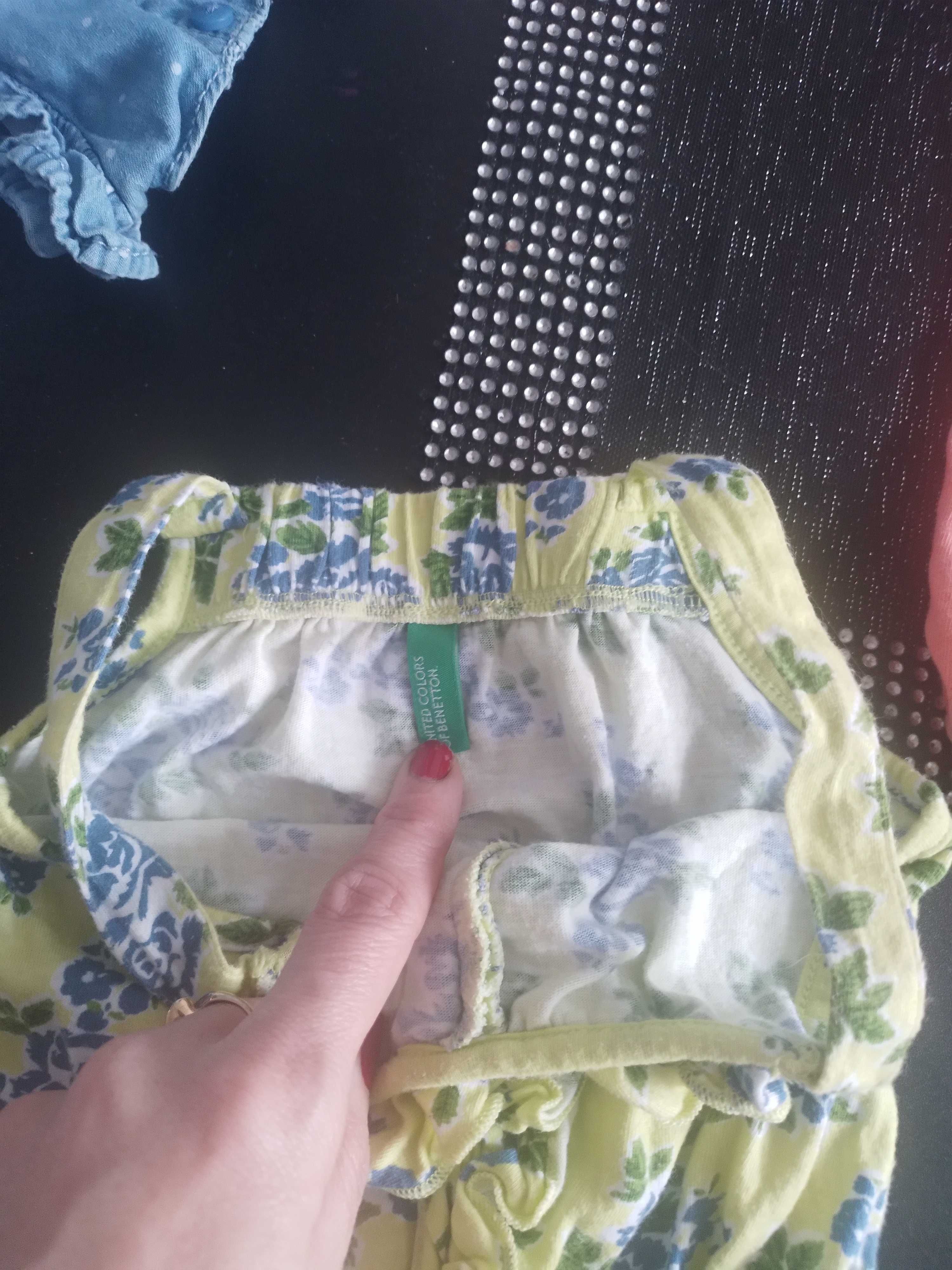 Rampersy, kombinezon lato dziewczynka rozm 74 United color of benetton