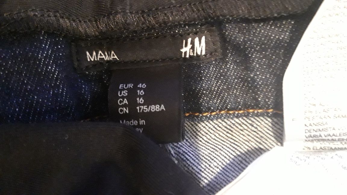 Spodnie ciążowe dżinsy H&M roz 46