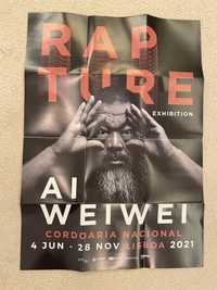 Poster RAPTURE AI WEI WEI  Lisboa 2021