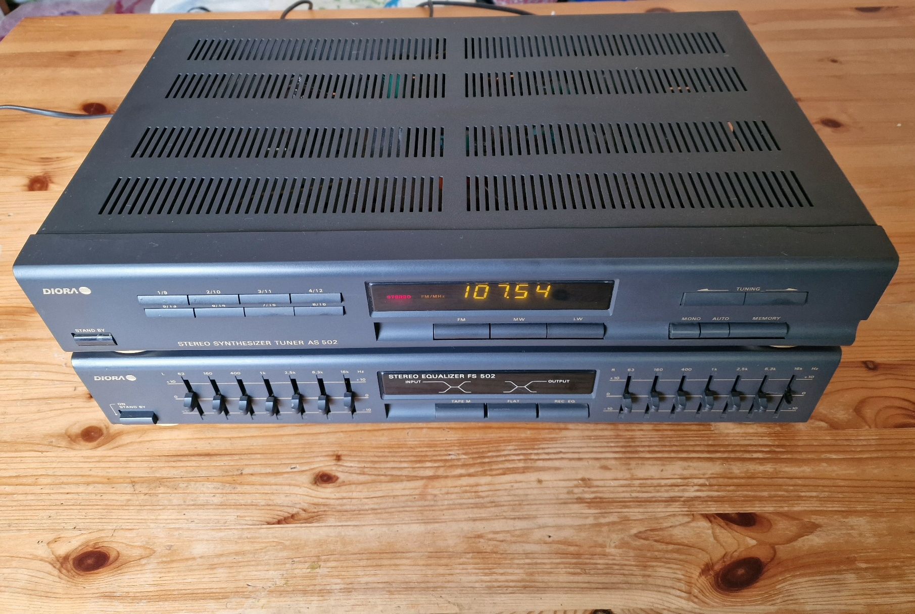 Tuner AS 502 Unitra Diora korektor FS 502 Tanio
