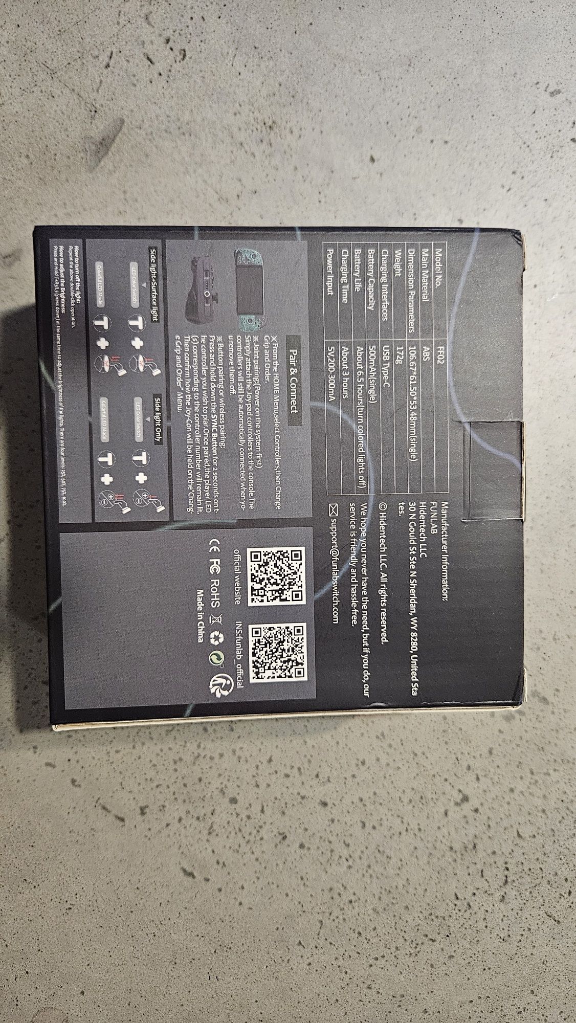 FUNLAB JOY-CON Zonaite Black Switch + Case ZELDA