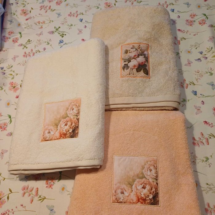 Ręczniki premium eurofirany 70x140 3 sztuki śliczne na prezent